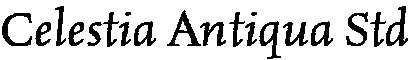 CelestiaAntiquaStd Italic